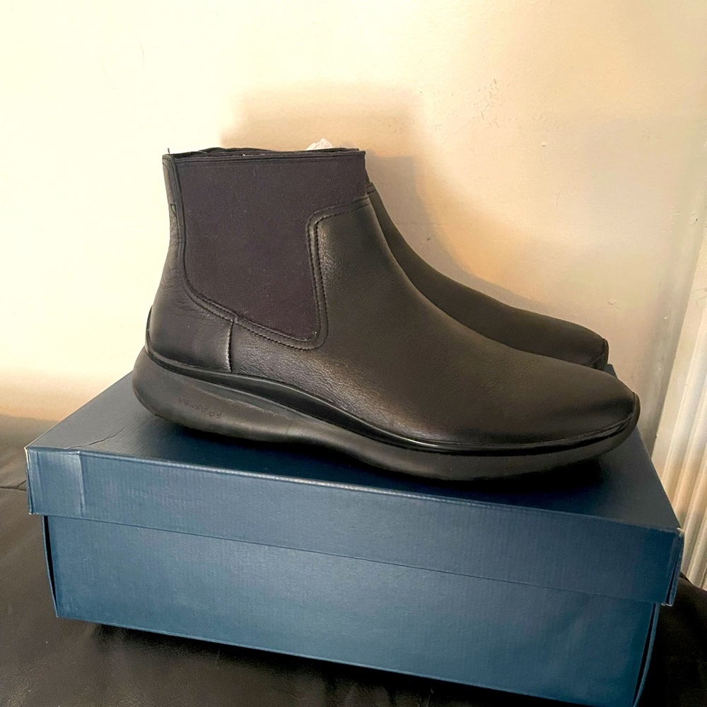 Cole Haan waterproof leather ankle booties